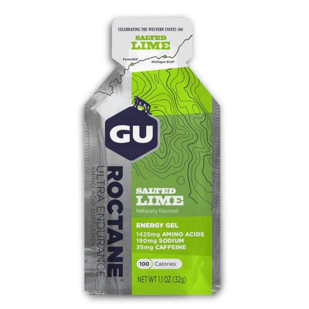 GU Energy - Roctane Energy Gels - Salted Lime (with caffeine)